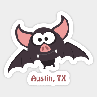 Cute Austin Bat Sticker